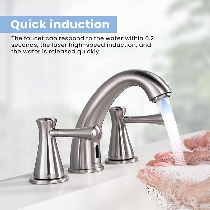 Touchless Bathroom Faucet for 3 Holes - Image 5