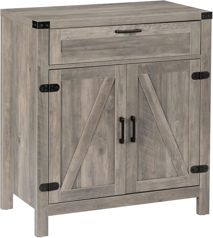 VINGLI Modern Farmhouse Sideboard Buffet Cabinet - Image 9