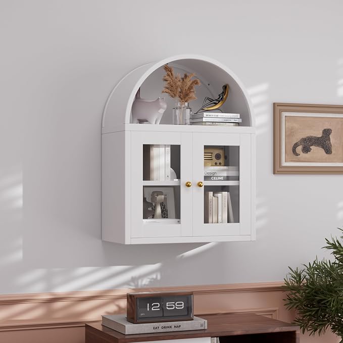 Arched Wall Cabinet, Bathroom Wall Mounted Cabinet - Image 2