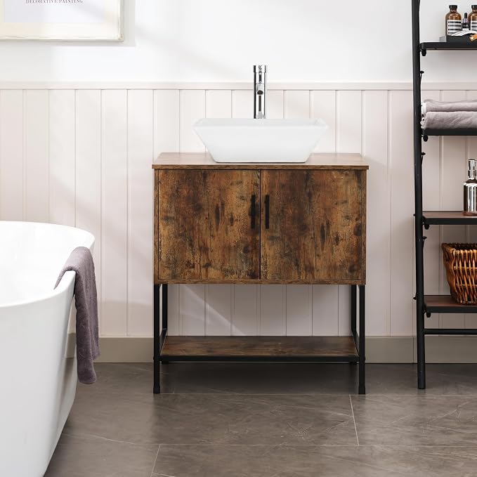 UEV Rustic Brown 30" Bathroom Vanity - Image 4