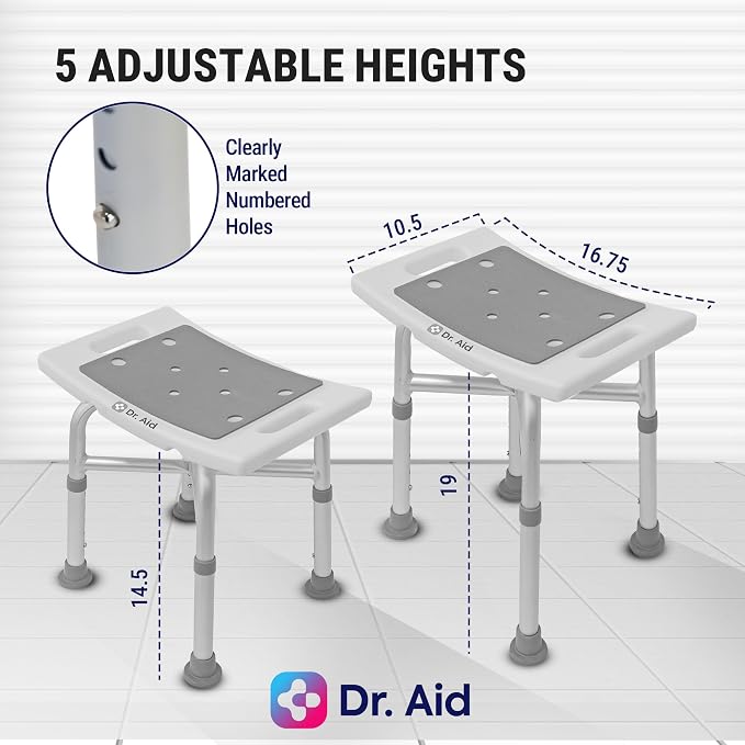 Dr. Aid Shower Chair for Inside Shower - Image 2