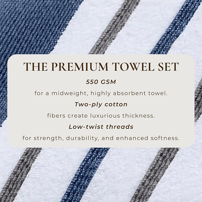 Great Bay Home Decorative Bath Towel Set - Image 4