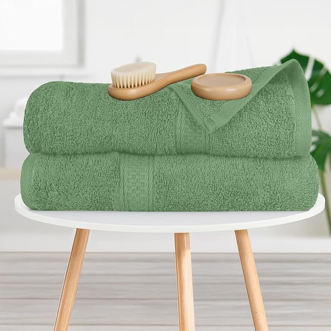 RIVERSIDE 100% Ring Spun Cotton Large Bath Towels Set of 4, 27 x 54 – Quick Dry - Image 6