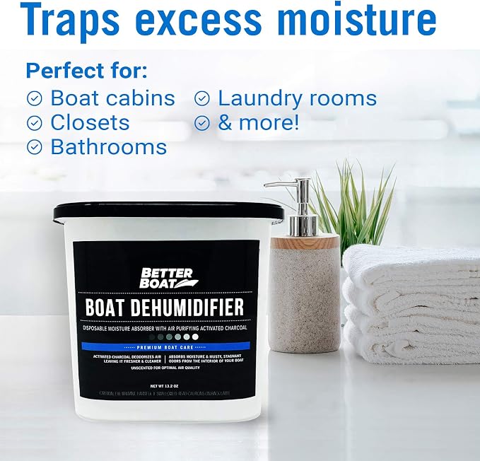 Moisture Absorber and Boat Dehumidifier, Charcoal Odor Remover - Image 6