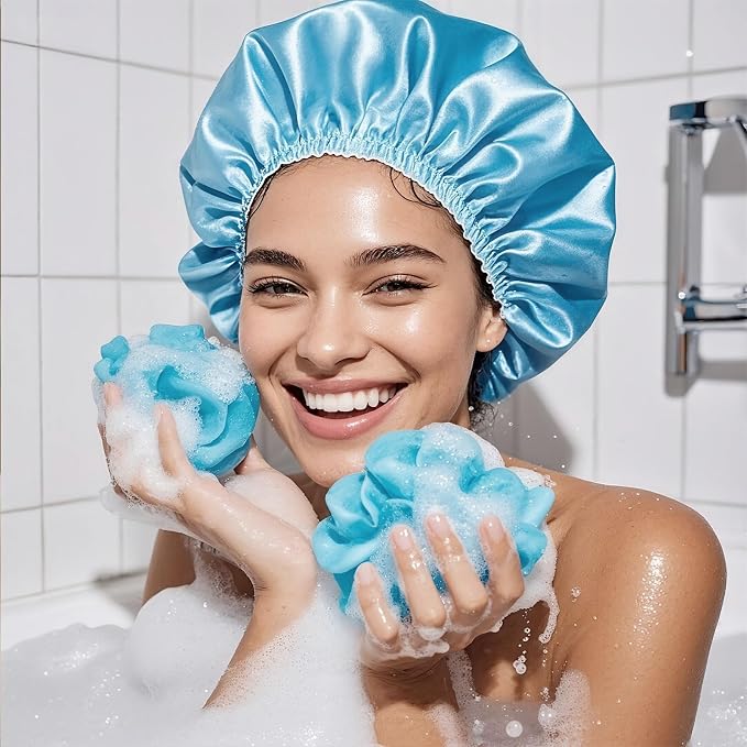 Smilco Reusable Shower Caps 2-Pack - Image 5