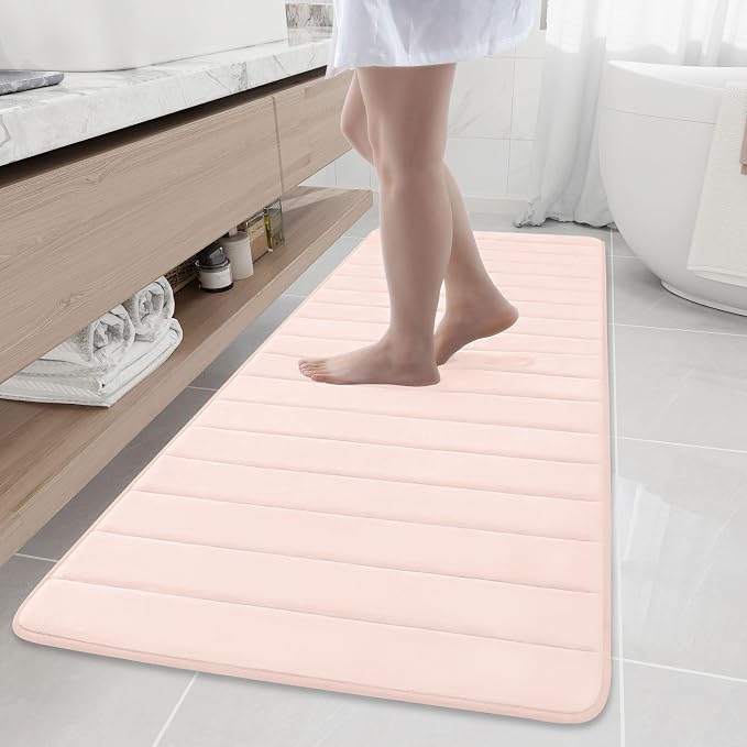 Buganda Memory Foam Bath Mat, Ultra Soft and Non-Slip Bathroom Rugs, Water by Buganda