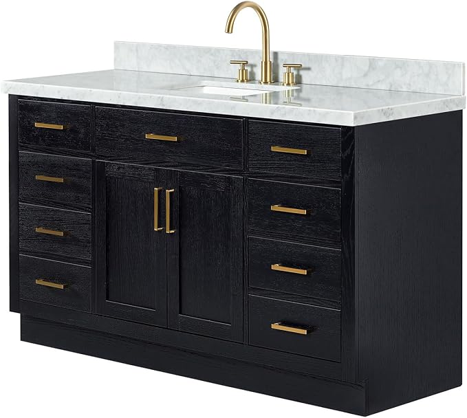 ARIEL Hepburn 61 Inch Single Rectangle Sink Bathroom Vanity - Image 4