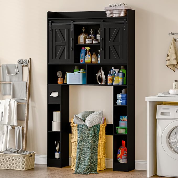 Farmhouse Storage Cabinet Over Toilet - Image 6