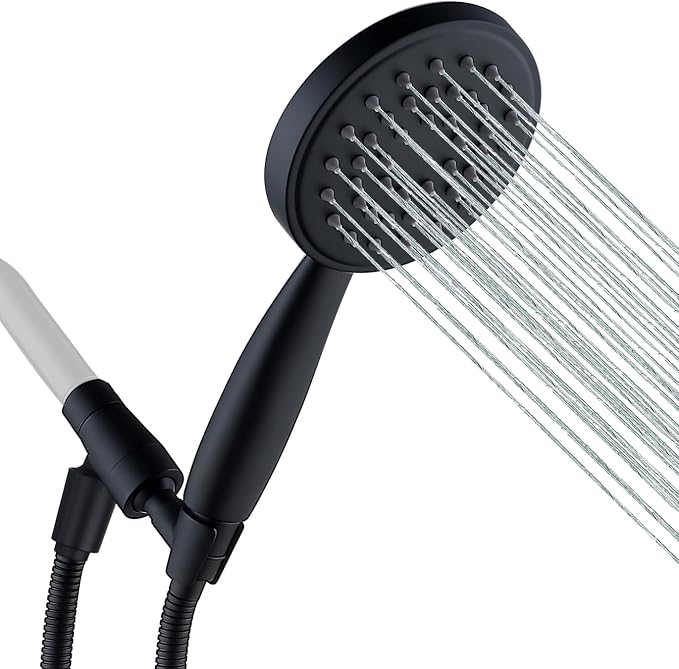 All Metal Hand Held Shower Head by V-Frankness
