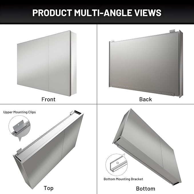 36 x 24 Medicine Cabinet Mirror - Image 9
