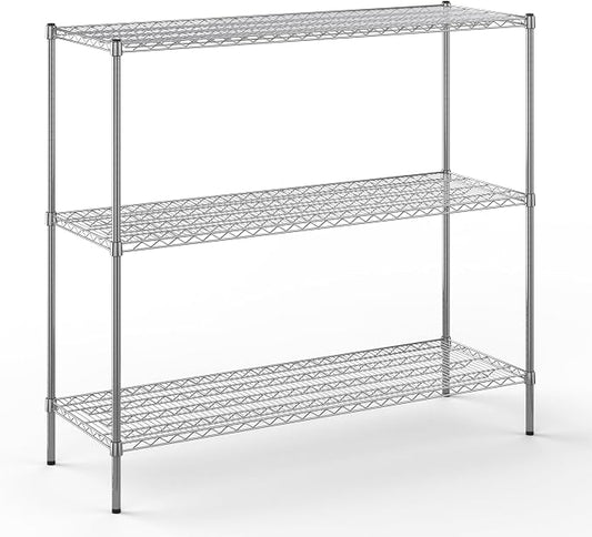 21" Deep x 60" Wide x 54" Height Wire Shelving Kit | 3-Tier | NSF Commercial by Regal+Altair