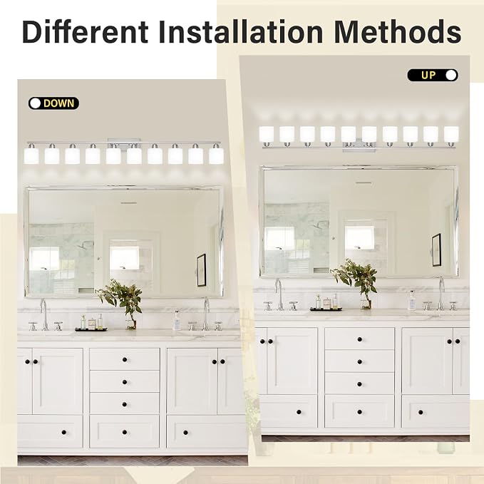 Brushed Nickel Bathroom Vanity Light - Image 4