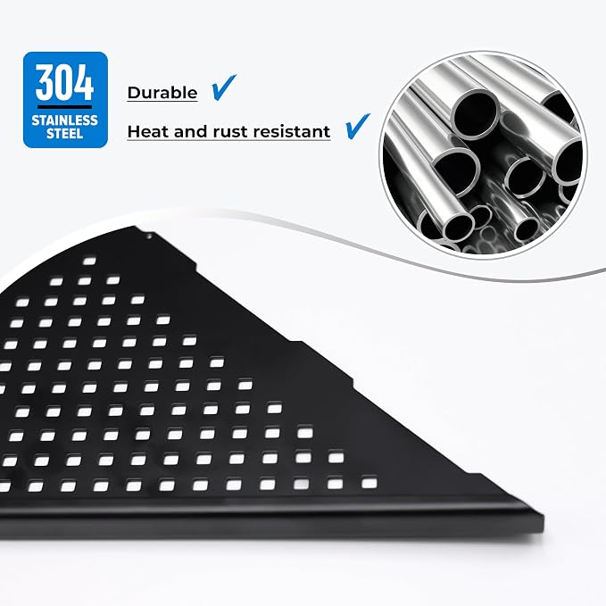 FerdY 2-Pack 10" Matte Black Recessed Corner Shower Shelf, - Image 4