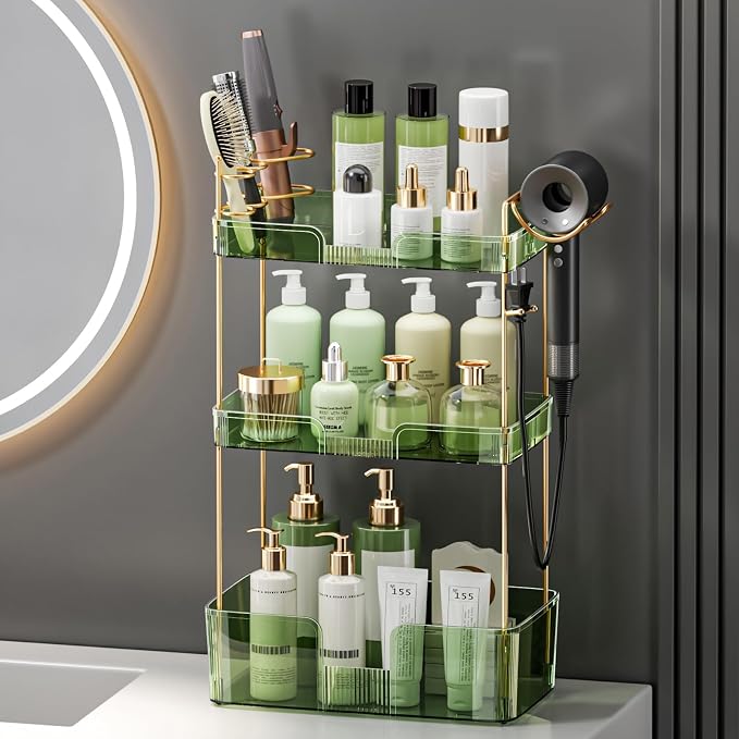 3 Tier Glam Bathroom Counter Organizer - Image 2
