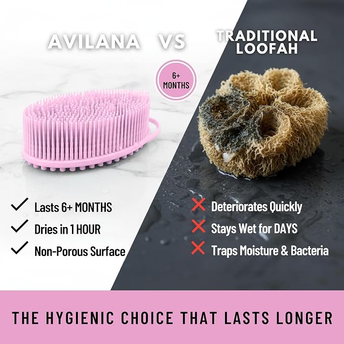 Silver Infused Silicone Body Scrubber Shower - Image 3