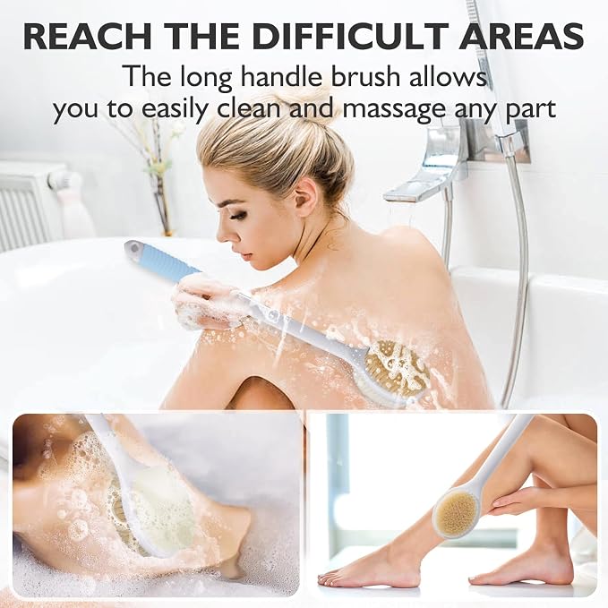 VANZAVANZU 17 Inch Anti-Slip Long Handle Back Scrubber - Image 6
