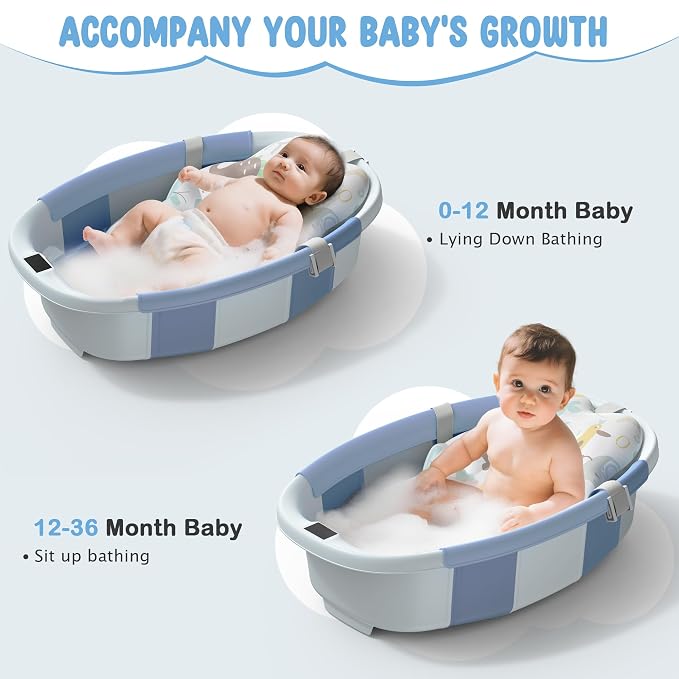 Collapsible Baby Bathtub, 3s to Install, Baby Bath Tub - Image 4