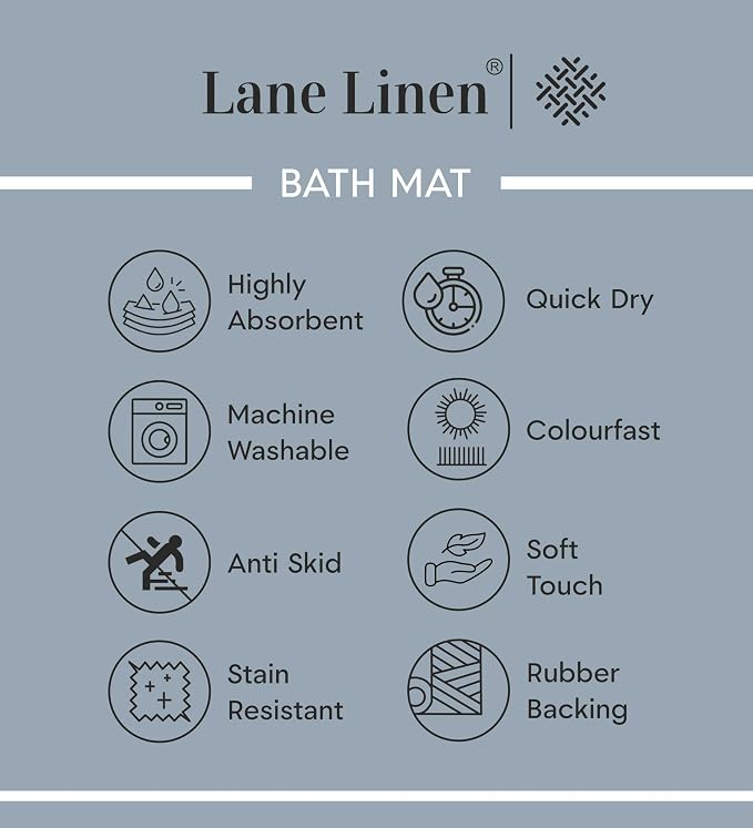 LANE LINEN Snowflake Premium Christmas Bath Rug Set 2 Piece, Extra Soft & - Image 7
