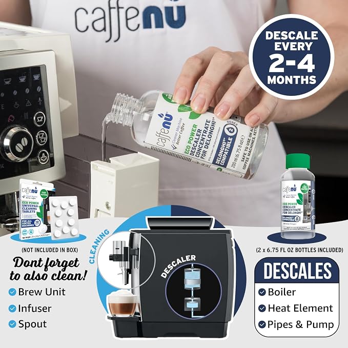 Delonghi Compatible Descaling Solution. 2 Bottles of Descaler Solution. - Image 6