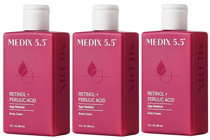 Medix 5.5 Retinol Body Lotion Firming Moisturizer | Crepey Skin Care Treatment by Medix55