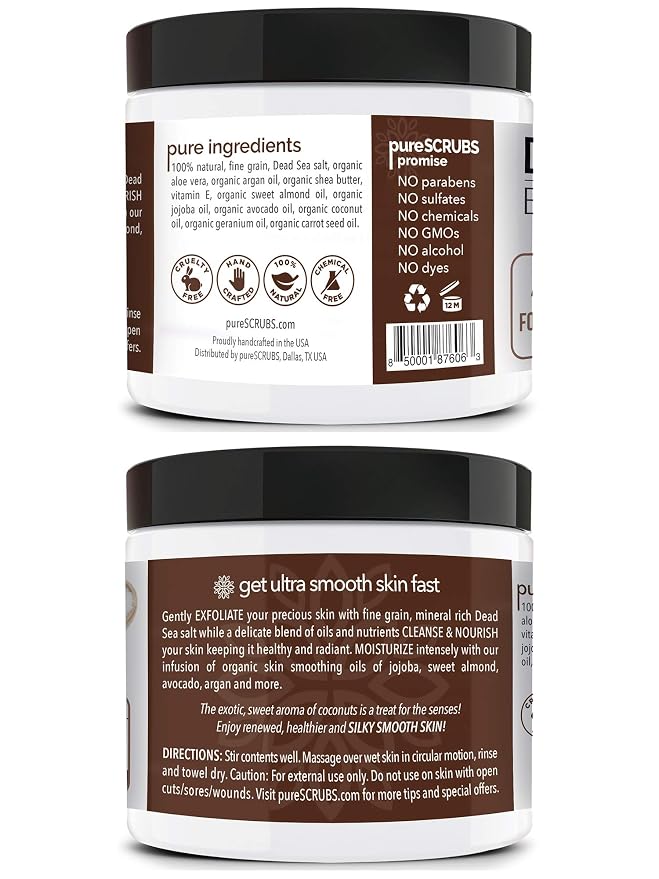pureSCRUBS Premium Coconut Body Scrub Set - Image 2
