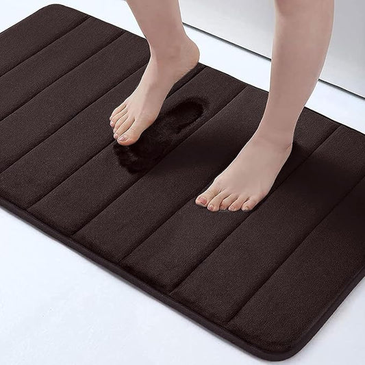 Buganda Memory Foam Bath Mat, Ultra Soft and Non-Slip Bathroom Rugs, Water by Buganda