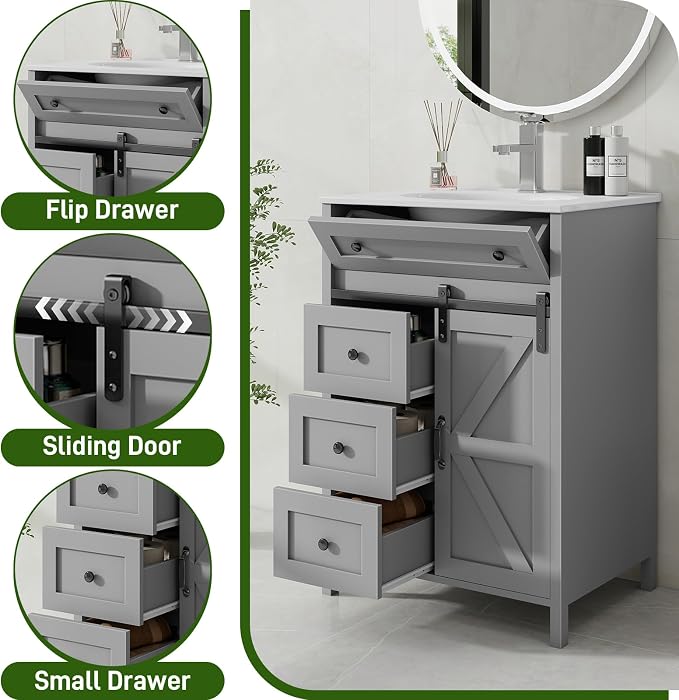 Vabches 24 Inch Bathroom Vanity - Image 5