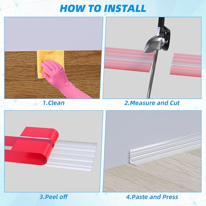 10FT Flexible Wall Corner Protector Moulding Trim, Peel and Stick Inside & - Image 8