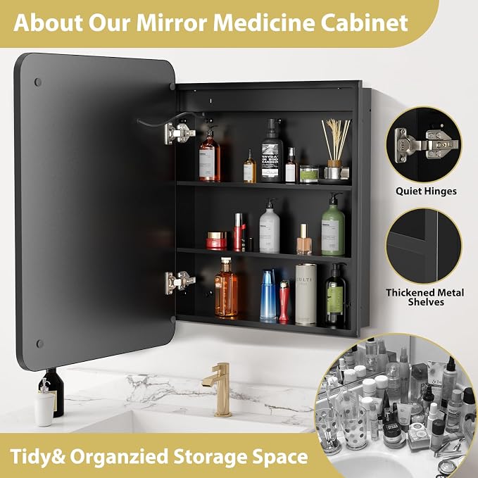 ROOMTEC Lighted Medicine Cabinet - Image 7