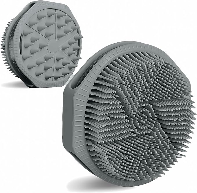 Silicone Body Scrubber as Stocking Stuffers, Dual-Sided Silicone Loofah by OTHIX