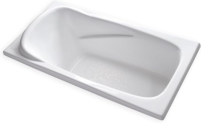 Carver Tubs - AT7136 - Modern White Fiberglass Soaking Bathtub - Image 5
