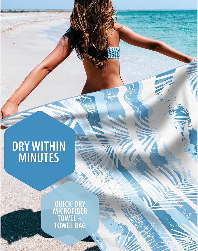 VENTURE 4TH Microfiber Beach Towel: Quick-Dry, Sandproof and Lightweight - Image 2