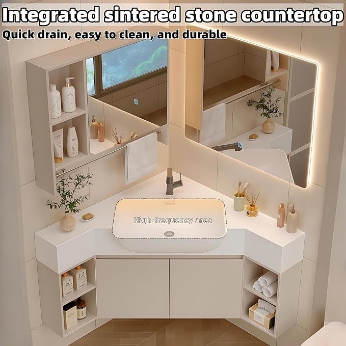 84" Corner Bathroom Vanity - Image 3