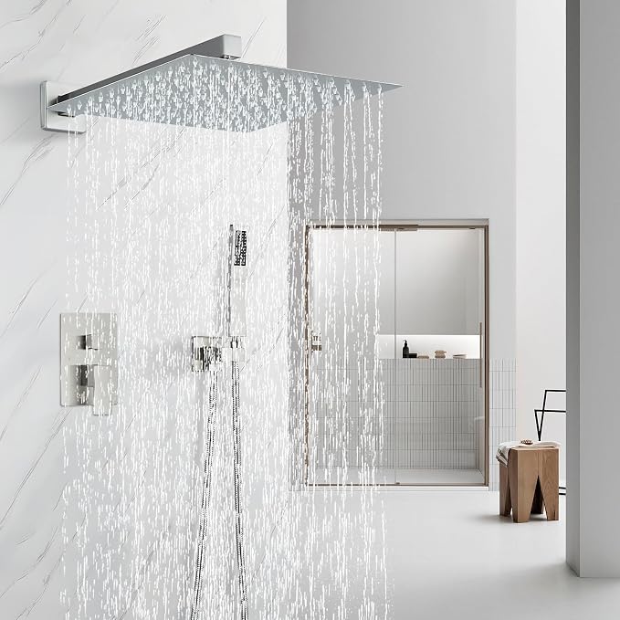 Shower Faucet Set Brushed Nickel Shower System - Image 2