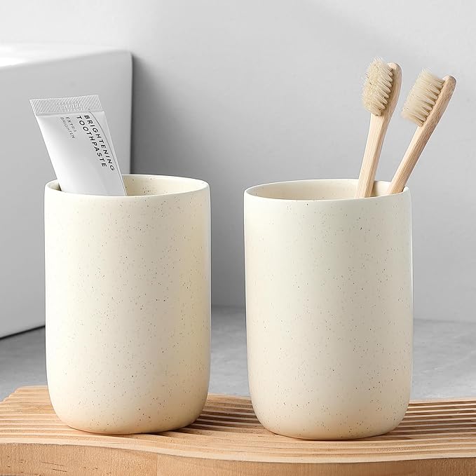 Beige Toothbrush Holders for Bathrooms by BSDISP