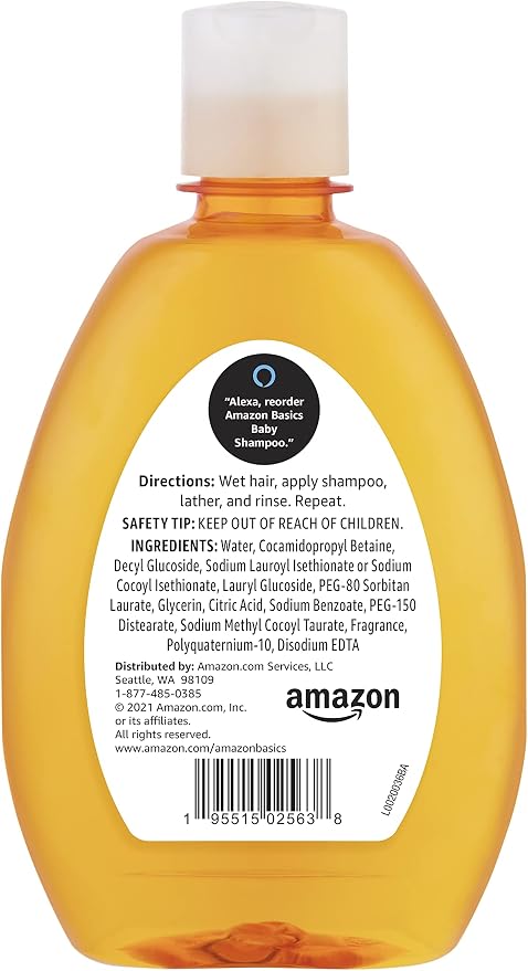 Amazon Basics Tear-Free Baby Shampoo, 13.6 Fluid Ounce - Image 3