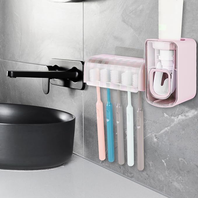 5 Slots Wall Mount Toothbrush Holder - Image 5