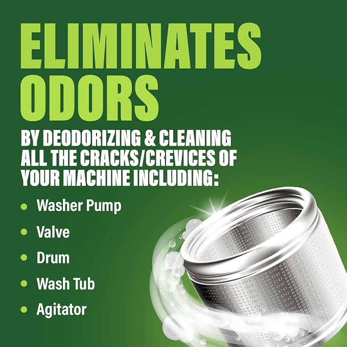 Green Gobbler Premium Washing Machine Cleaner & Deodorizer Tablets - Image 2