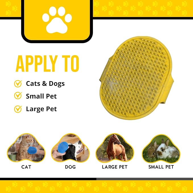 Silicone Dog Bath Brush – Soft Pet Scrubber - Image 8