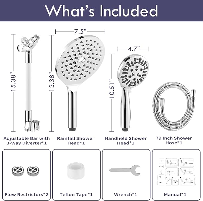 HOWUWEY Modern Dual Shower Head - Image 7