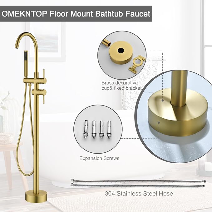 Modern Freestanding Tub Faucet - Image 6