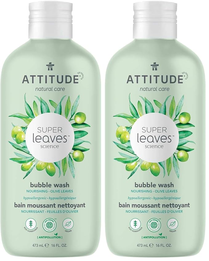 ATTITUDE Bubble Bath, EWG Verified, Plant and Mineral-Based Ingredients by ATTITUDE