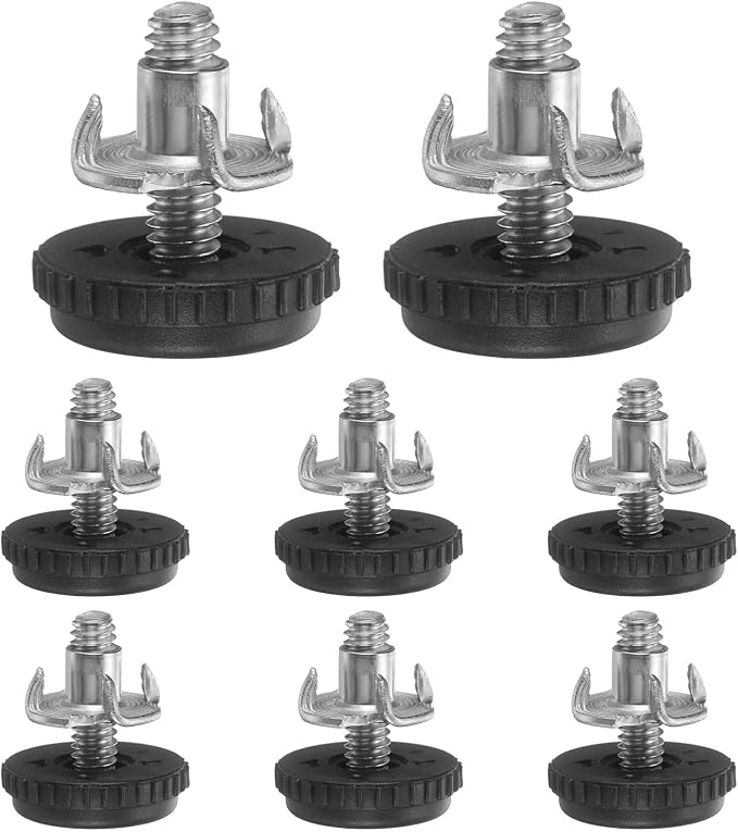 uxcell 1/4"-20 Thread Furniture Feet Levelers, 8Set 20.6mm L Adjustable by uxcell