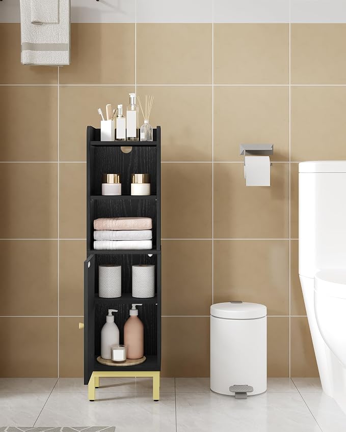 Bathroom Storage Cabinet, Small Corner Floor Cabinet - Image 5