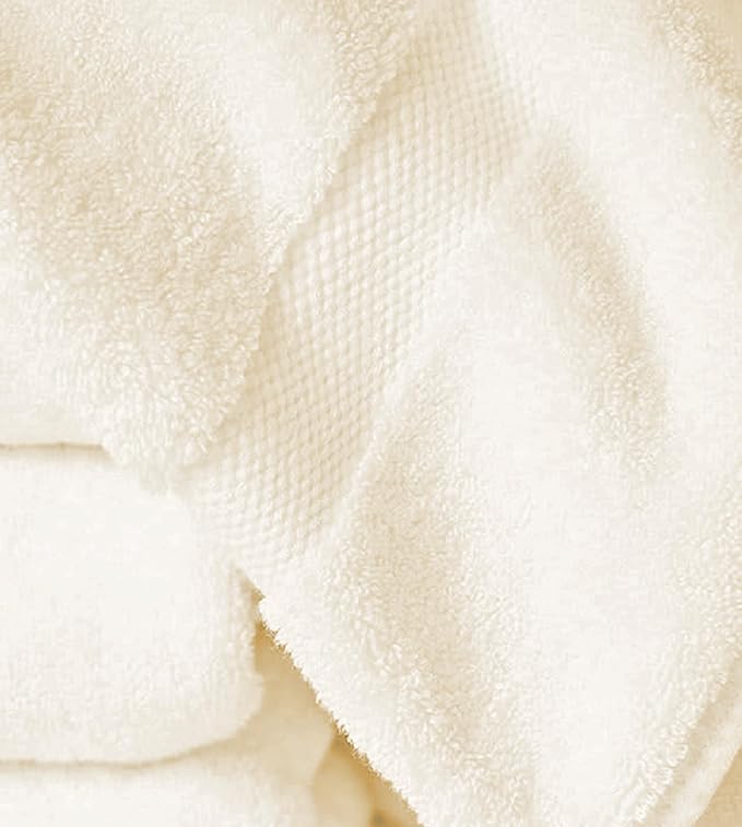 Delara 100% Organic Cotton Towels 650 GSM Plush Feather Touch Quick Dry Wash - Image 3