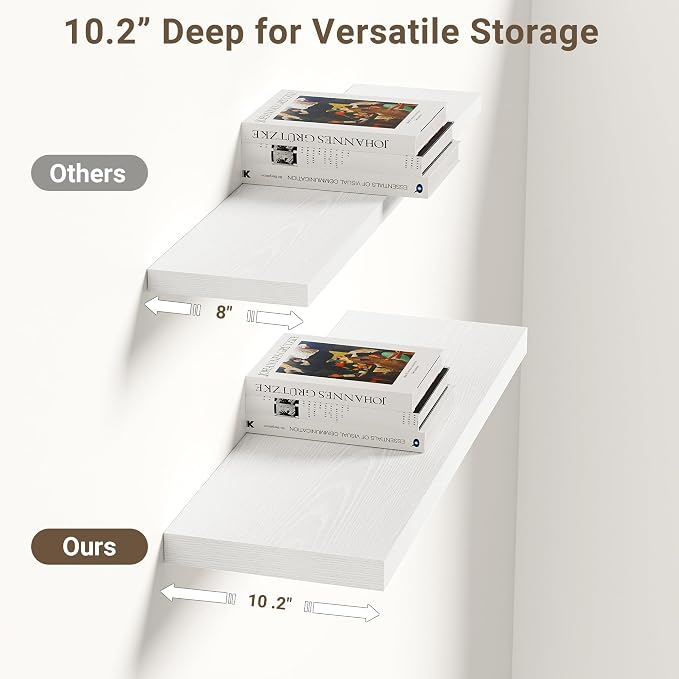 Vivelove 10 in Deep Floating Shelves - Image 5