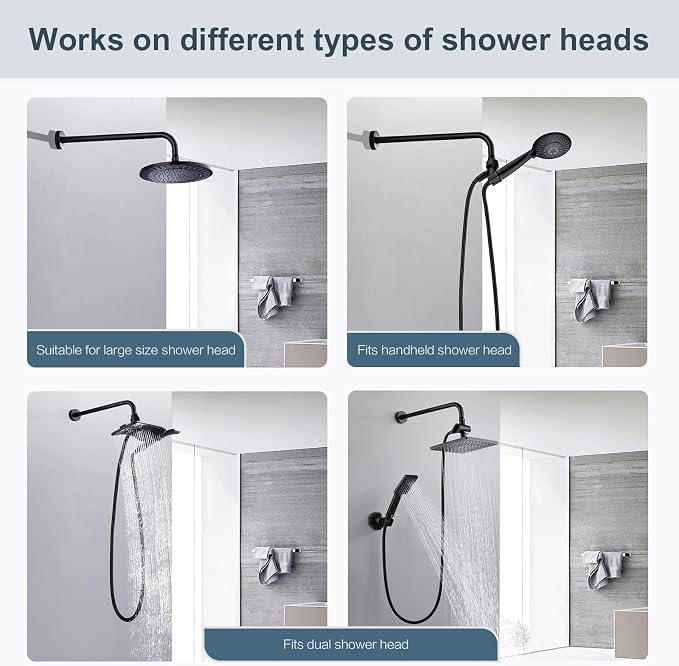 BRIGHT SHOWERS 16-Inch Shower Head Extension Arm - Image 4