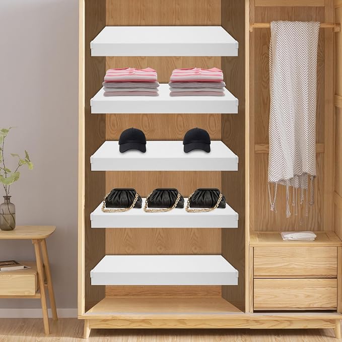 33 Inch Floating Shelves for Wall, 16 Inch Deep Hanging Shelf, Large Display & - Image 5