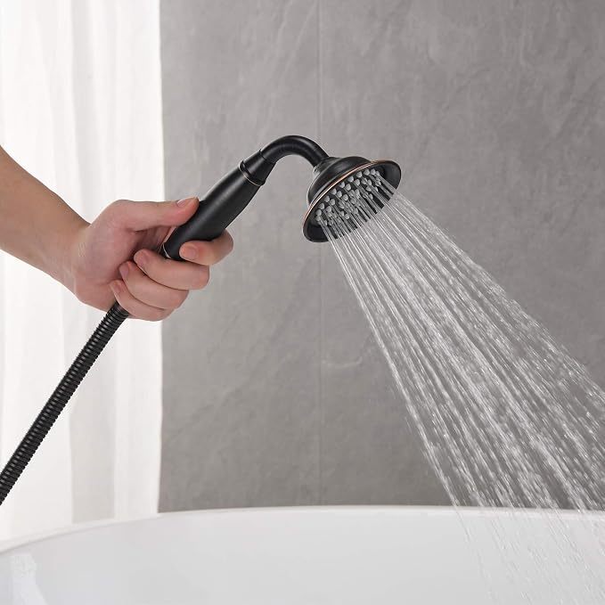 Tub Filler Freestanding Bathtub Faucet Oil Rubbed Bronze Floor Mounted Brass - Image 6