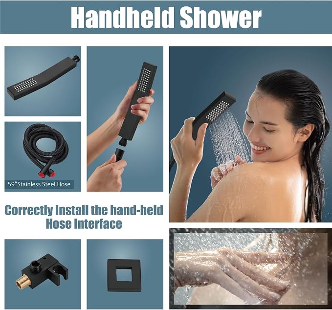 Aolemi Shower Faucet Set Rain Shower System - Image 4